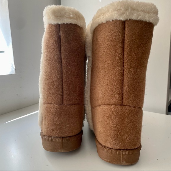 Olivia Miller - cozy slip on boots in cognac- 8 - Picture 7 of 10